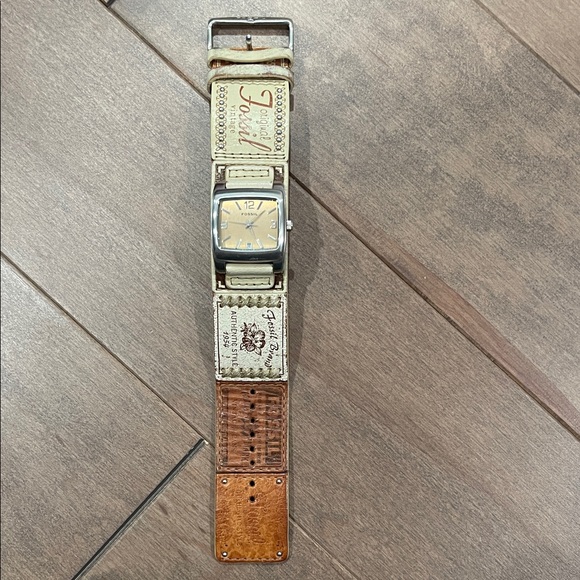 Fossil Tan Leather Watch Strap - Picture 1 of 4